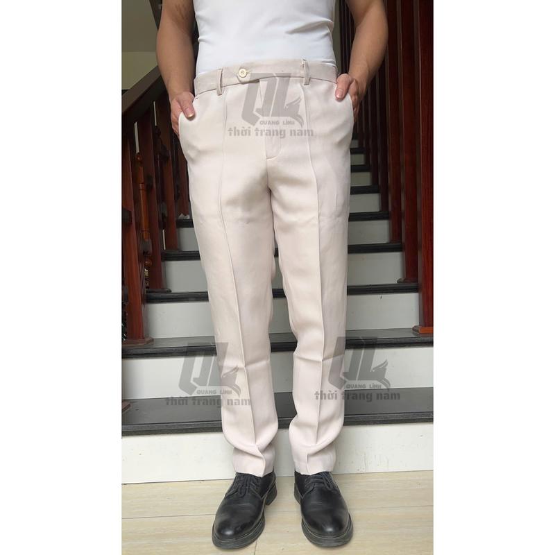 COMBO 2 Quần Âu Nam - Quần tây nam chất vải cotton dầy dặn, không nhăn,không xù ống dáng trẻ Hàn Quốc Trơn Ôm gọn (không co giãn) Ong  Pants Menswear 7