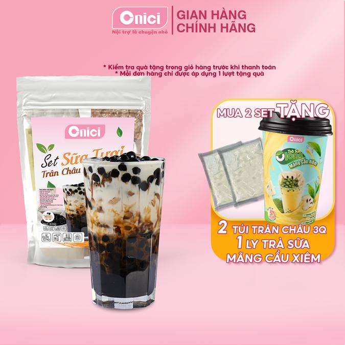 Sữa tươi trân châu đường đen nguyên liệu nấu 20-25 ly Bếp Của Mẹ ONICI