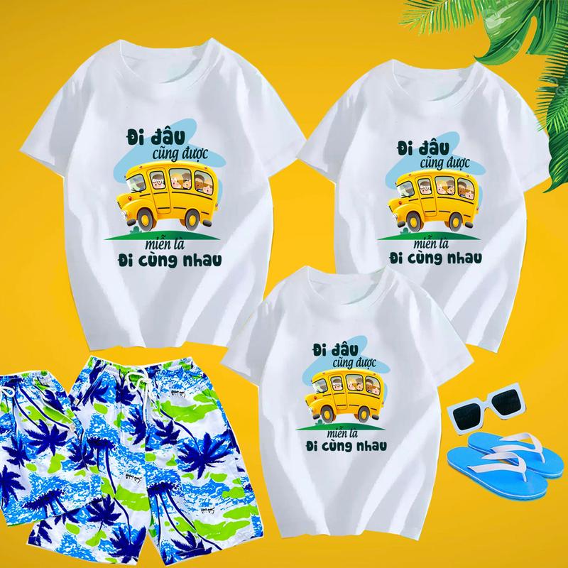 ĐỒ GIA ĐÌNH, đồng phục du lịch, Quần áo đôi, áo nhóm, đồng phục Công ty đi biển, áo thun nhóm nam nữ- Tiatoshop Women Top 0