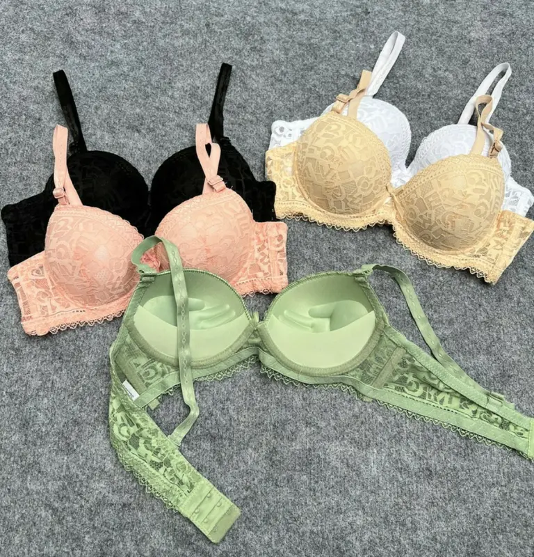 [4] [FORM NHỎ-QUẢ NHỎ-CẨN TĂNG SIZE] COMBO 3 ÁO Lót Nữ Ren - Không Gọng Mút Mềm Mỏng 2.5CM   Women Bra Cup Quai 3