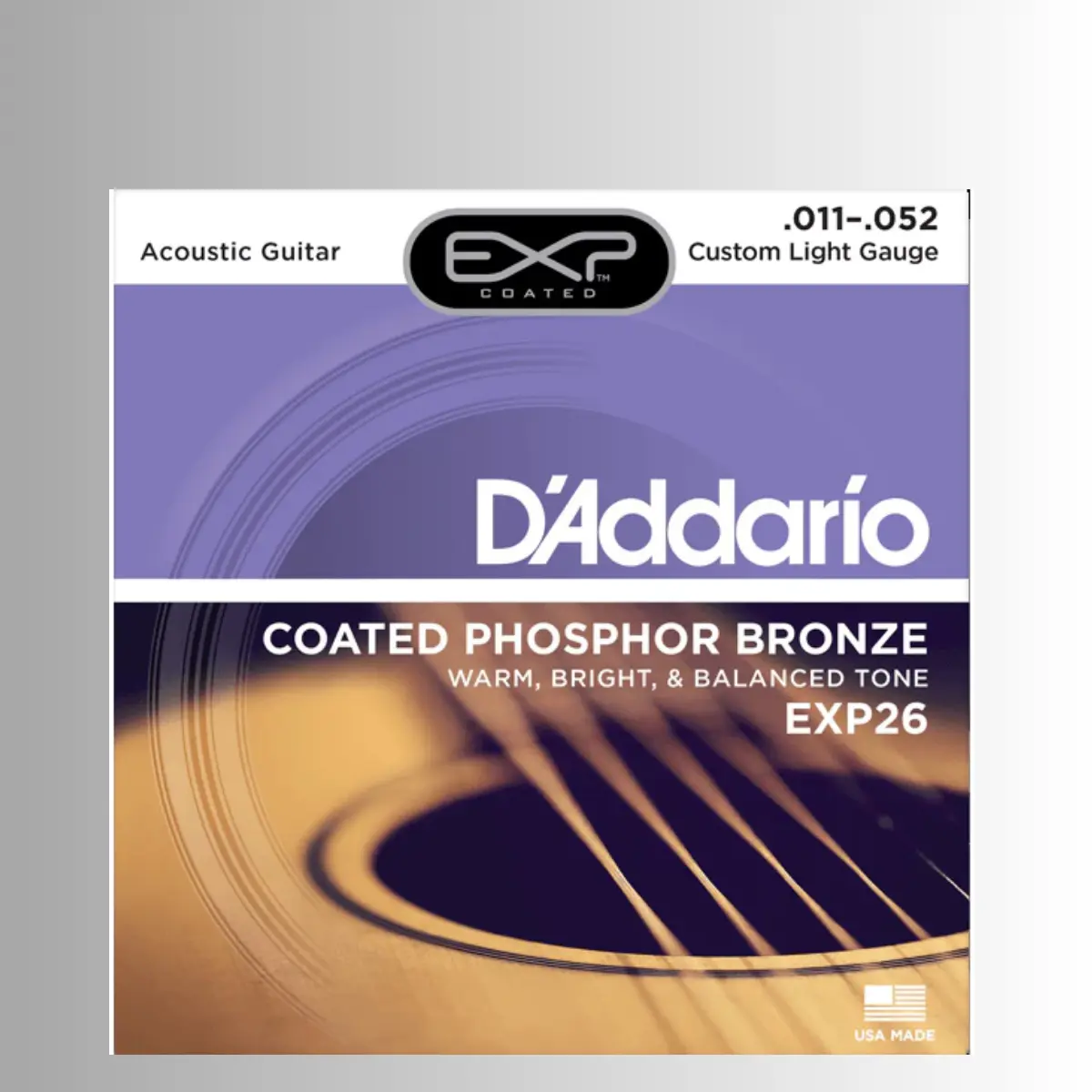 Dây Đàn Guitar Acoustic D'Addario EXP26 I Dành Cho Đàn Acoustic Size 11