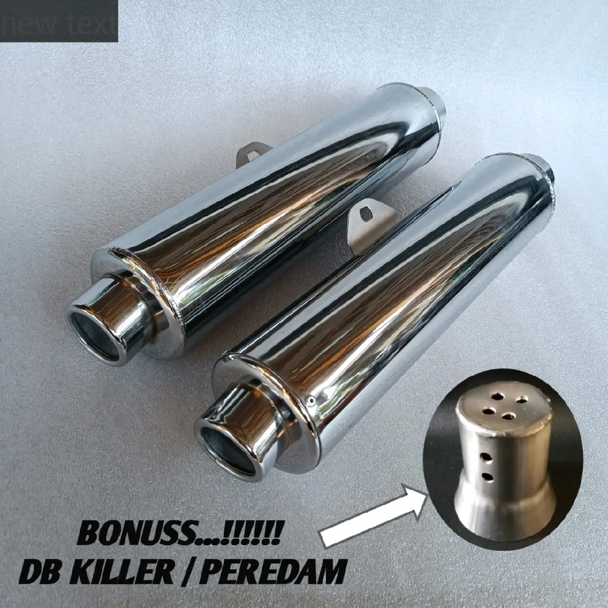 Knalpot Ckd Silincer Satria Fu Suara standar/bobok + bonus Peredam/Db killer