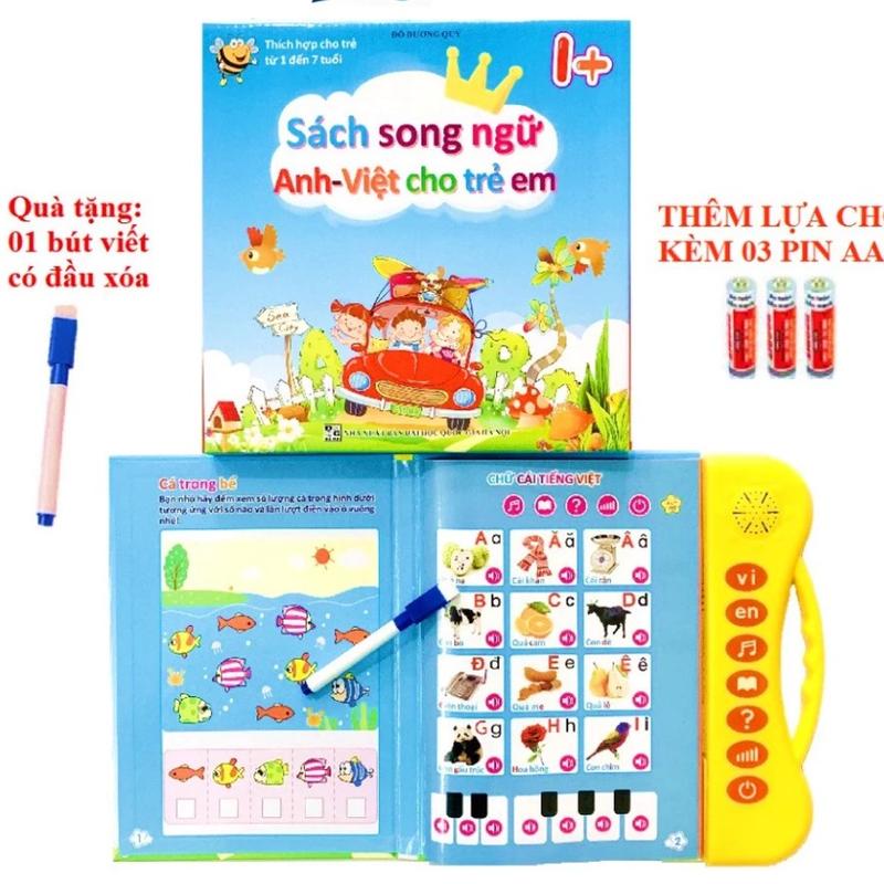 Sách Nói Điện Tử Song Ngữ Anh - Việt Phiên Bản 24 Trang cho trẻ em từ 1-7 tuổi