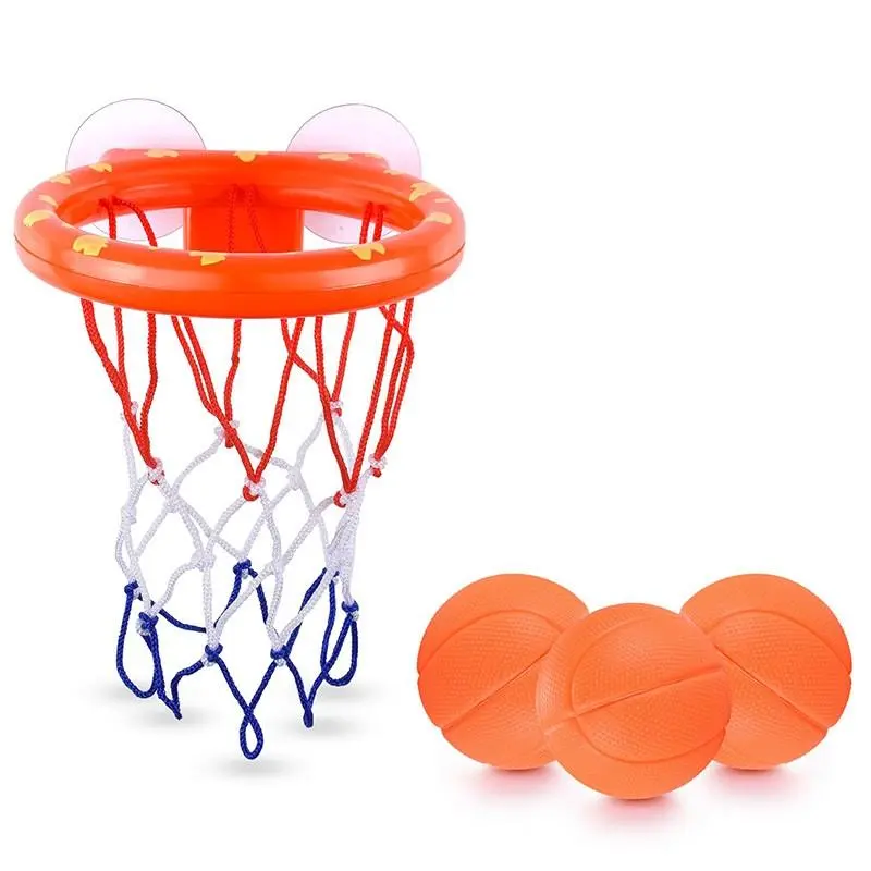4pcs/set Basketball Hoop & Balls Toy, Mini Suction Basketball Hoop for Baby, Mini Basketball Hoop Basketball Hoop and Ball Toy, Kids Basketball Toy, Christmas Gift