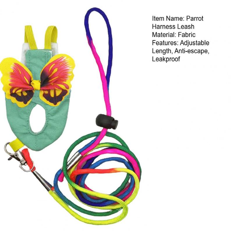 Product Introduction of Parrot Harness Elastic Shoulder Strap Parrot Flight Suit Leak-proof Parrot Flying Vest Parrot Flying Diaper Bird Clothes 19