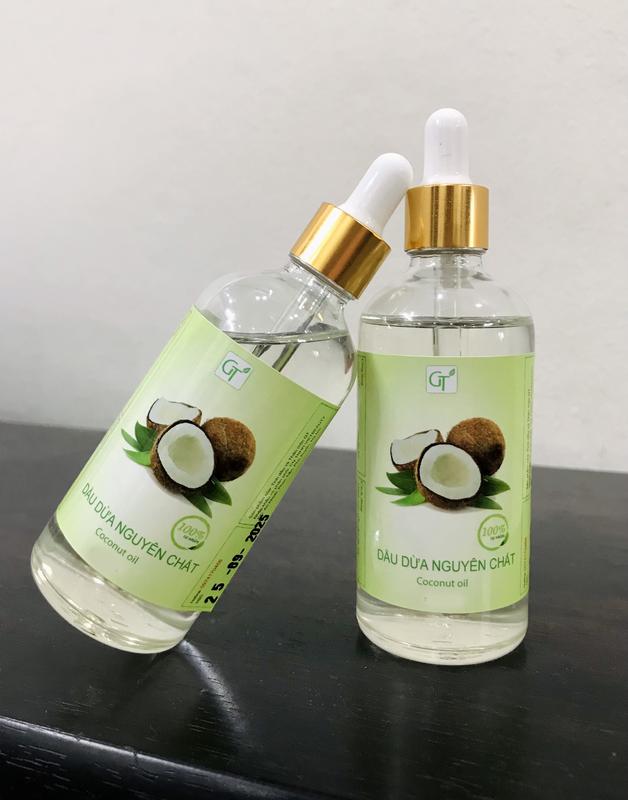 Dầu Dừa Cao Cấp GT Chai 100ml - Tự Nhiên Nguyên Chất - Dưỡng Mi, Dưỡng Môi, Dưỡng Da, Dưỡng Tóc Massage Dưỡng Body 3
