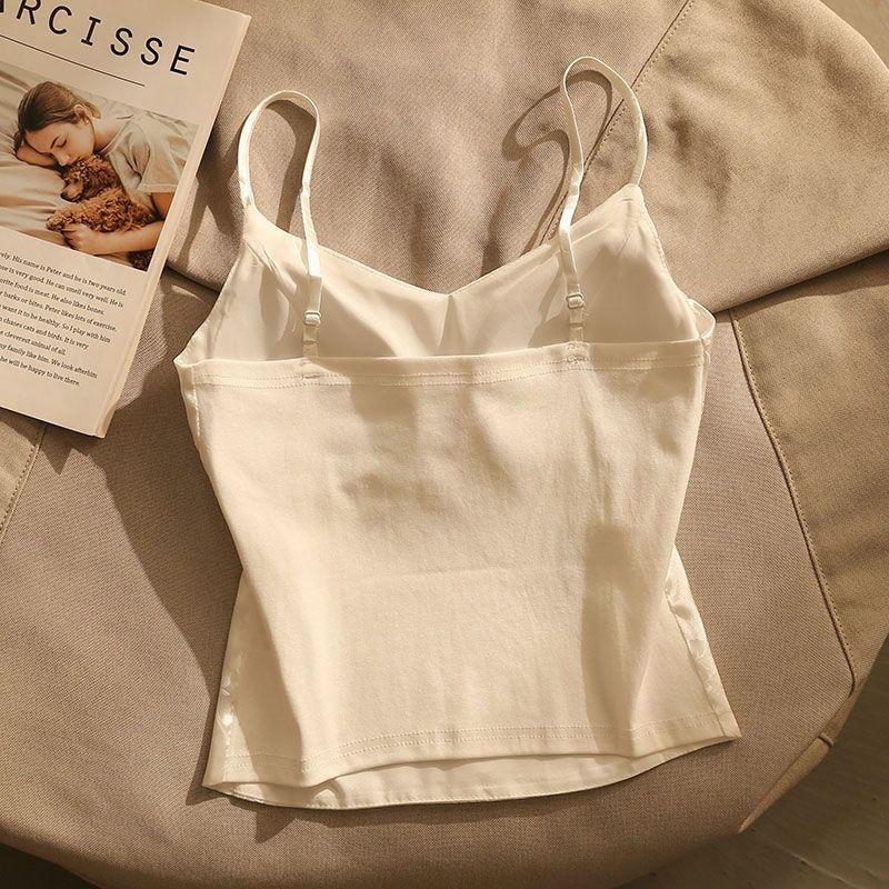 Product Introduction of Áo Yếm Satin Jacquard Kiểu Pháp, Phong Cách Trung Quốc Mới, Có Đệm Ngực Dây Đeo Trên Cùng, Áo Ống Mặc Trong Ngắn, Áo Làm Đẹp, Độc Đáo Nữ Top Women Denim 7