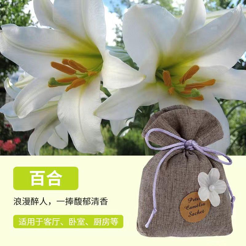 Gardenia Wardrobe Deodorizing Sachet Long-lasting Freshness Car Air Freshener Room Odor Removal Fragrance Moisture-proof Aromatherapy Sachet 8