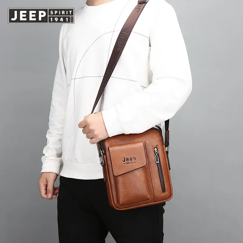 Túi Đeo Vai Nam, JEEP SPIRIT, 1941 ESTD, Phong Cách Công Sở Thường Ngày Thời Trang, Ba Lô, Cầm Tay, Túi Đeo Chéo Bag Nhung 6