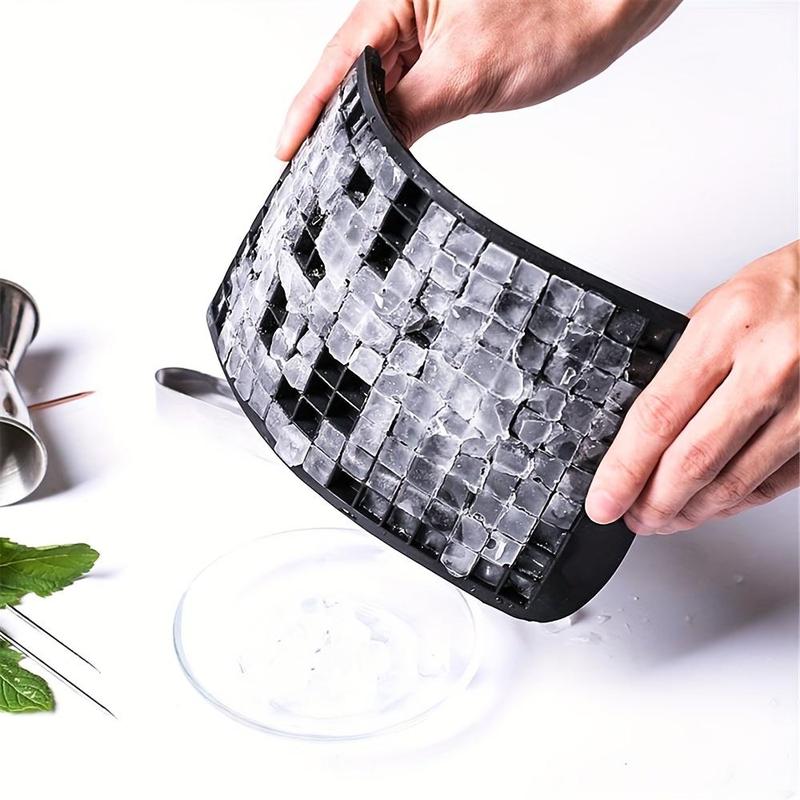 Ice Cube Tray, 160-grid Silicone Fruit Ice Cube Maker, DIY Small Square Ice Cube Mold for Kitchen, Gifts for Men 2