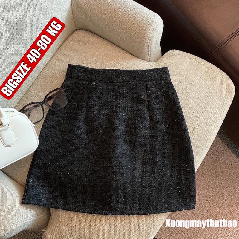 Chân Váy Dạ Nhũ Dáng Chữ A BigSize 40KG-80KG