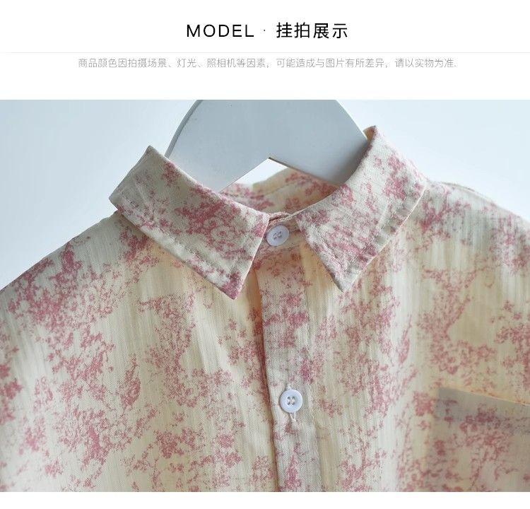 Product Introduction of Bộ Đồ Áo Sơ Mi Trẻ Em, Phong Cách Mới, Màu Hồng, Quần Áo Mùa Thu, Dành Cho Bé Trai Và Bé Gái, Phong Cách Hàn Quốc, Đẹp Trai Và Tuyệt Vời, Thích Hợp Cho Mùa Xuân Và Mùa Thu, Áo Bé Gái 6