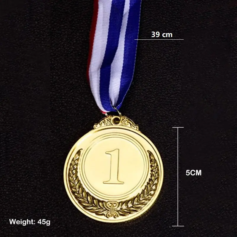 Medali Warna Emas Perak Perunggu Plus Medalion Mendali Gold Silver Bronze Penghargaan Lomba Kejuaraan Olimpiade Hadiah Wisuda Souvenir/Medali Anak-Anak 7