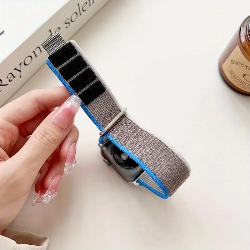 Nylon Braided Watch Band (Band Only), 1 Count Replacement Watch Band Compatible with Apple Watch Series, Smart Watch Accessories 8