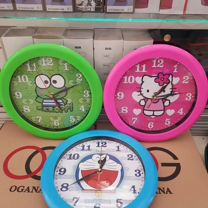 [COD] JAM DINDING KARAKTER - JAM OGANA JAM ANALOG KARTUN