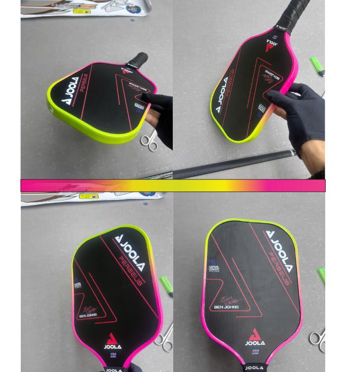 Miếng dán viền vợt Pickleball - chất liệu 3 lớp - trang trí bảo vệ viền vợt 14m-16mm