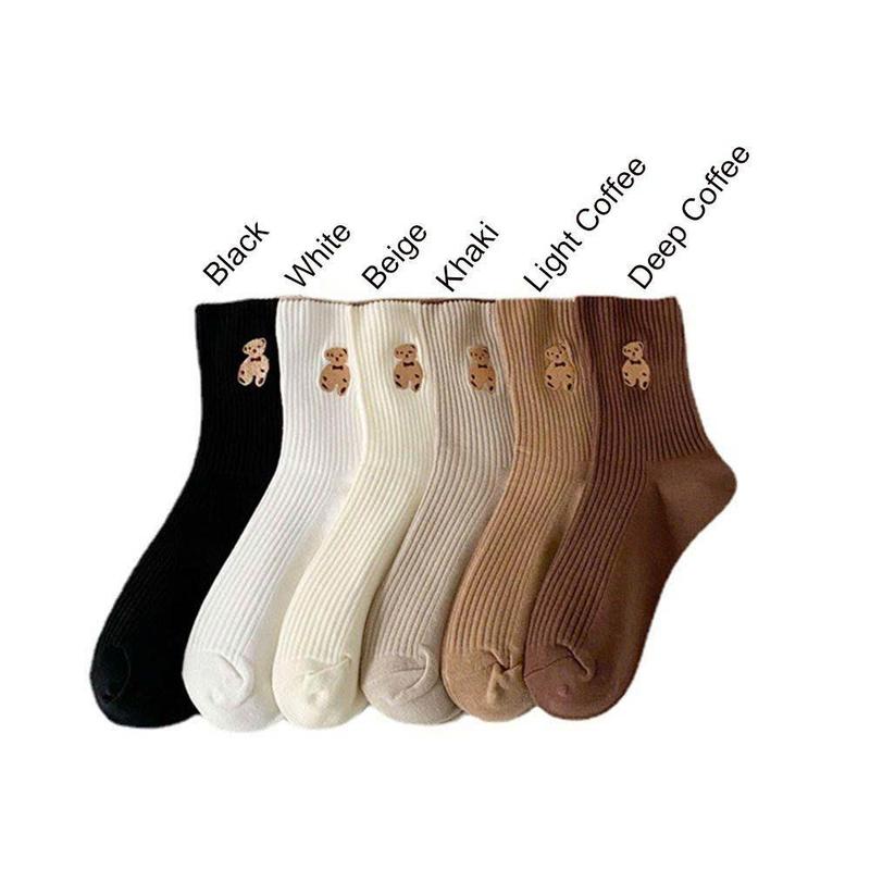 Product Introduction of Combo 10 đôi tất Unisex cổ cao Gấu Nâu chất cotton tăm mềm mại thoáng khí giúp cho bàn chân luôn khô thoáng không gây mùi ( có tách lẻ 5 đôi) Nam Menswear 8