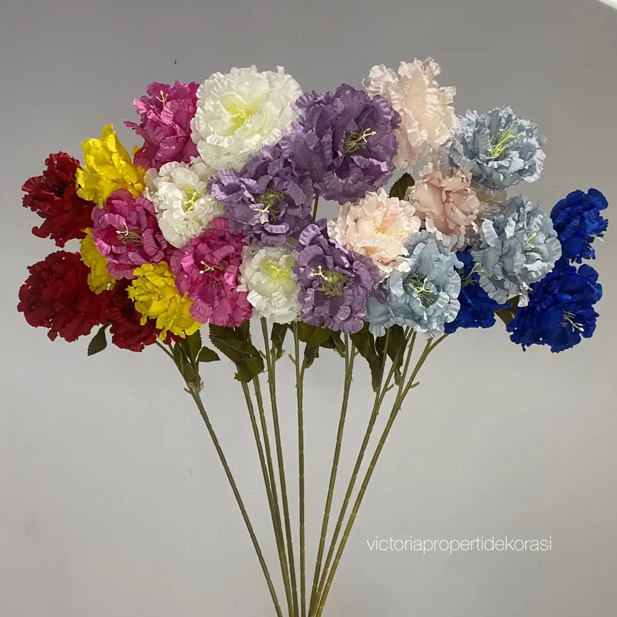 VictoriaPropertiDekorasi Bunga Artificial Dekorasi Carnation Renda 3 cab
