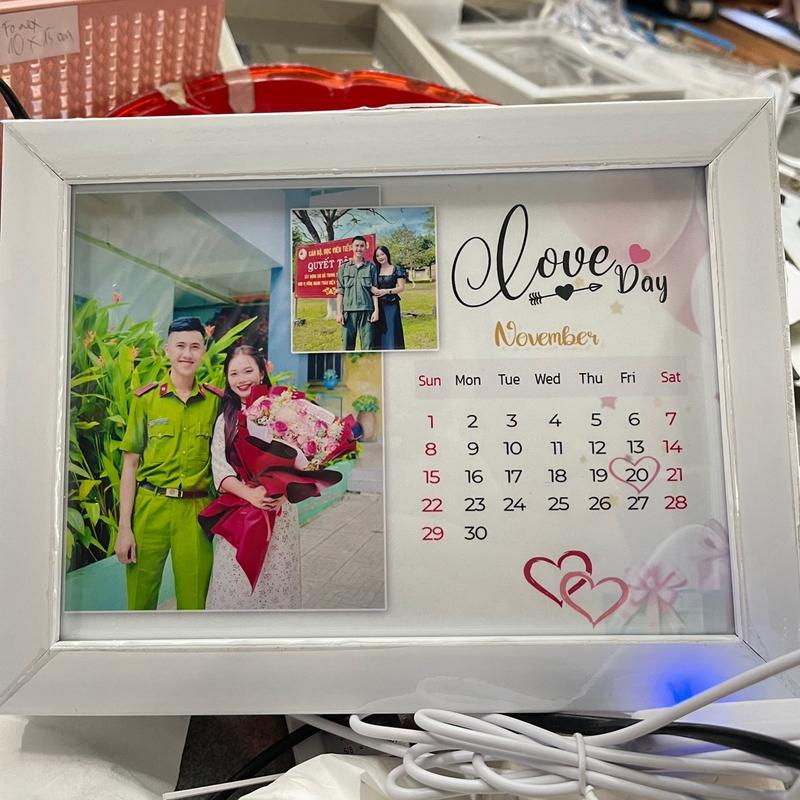Khung ảnh để bàn thiết kế theo yêu cầu treo tường decor phòng quà tặng ý nghĩa hộp photobooth