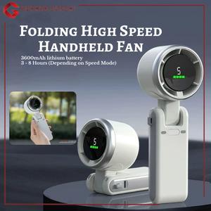 【HOT DETAILS】Folding High Speed Handheld Fan Mini high-speed turbo portable USB desktop outdoor