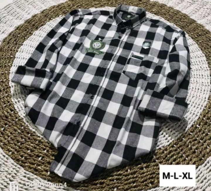 Product Introduction of kemeja flanel premium pria dewasa lengan panjang V-Neck Lembut Motif Distro Nyaman Casual Kotak 2