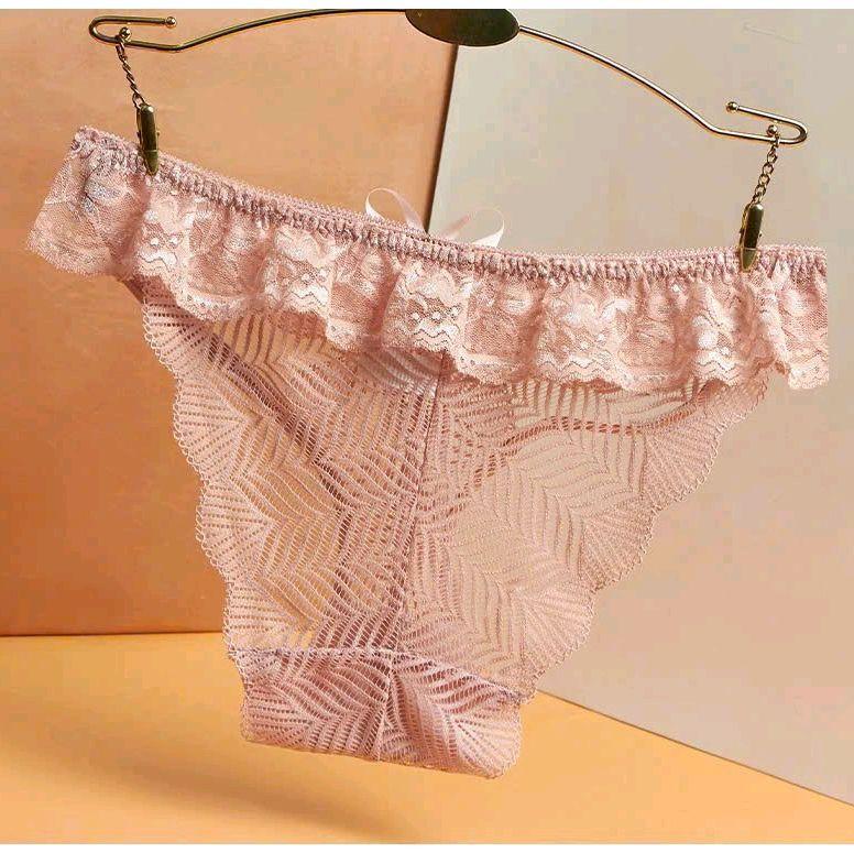 Combo 3 Quần lót ren nhúng bèo Đáy lót cotton hai lớp kháng khuẩn Thời Trang nữ 2