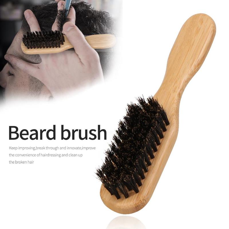 Product Introduction of Bamboo Handle Hair Brush, Hair Detangling & Styling Tool, Hairdressing Comb for Men, Professional Hair Styling Tools for Barber 3