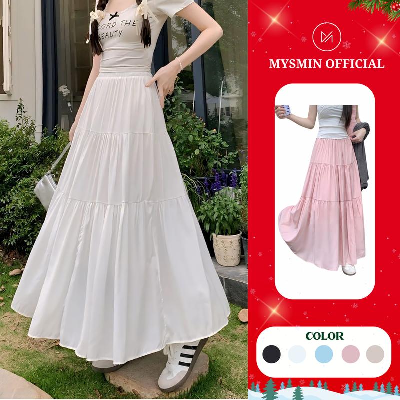Chân váy 3 tầng 5 màu (2 LOẠI DÀI NGẮN - CÓ LÓT LỤA) Hottrend MIX ĐỒ SIÊU DỄ THƯƠNG KD268 Nữ Women