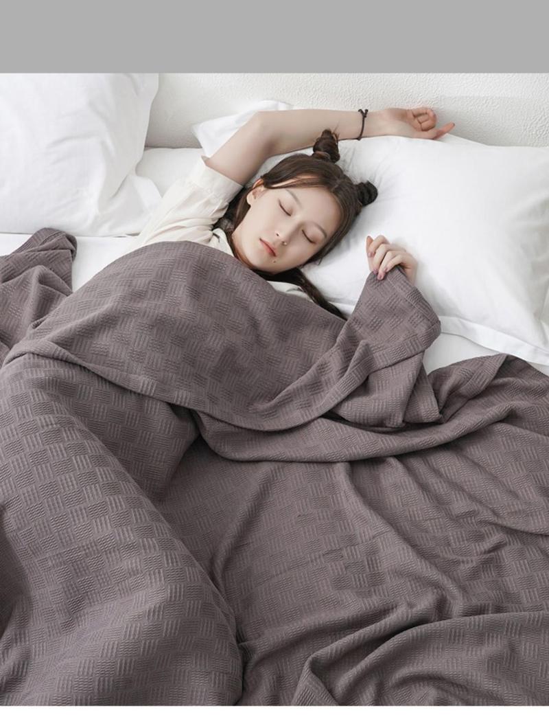 Product Introduction of Summer Towel Blanket Thin Pure Cotton Gauze Single Nap Blanket Office Sofa Cover Blanket Air Conditioning Blanket Quilt 12