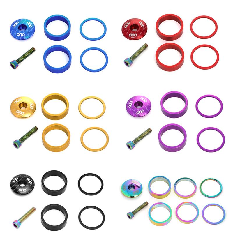 MTB Bicycle Stem Top Cap Headset Cover with Screw Kits Fork Ring ...