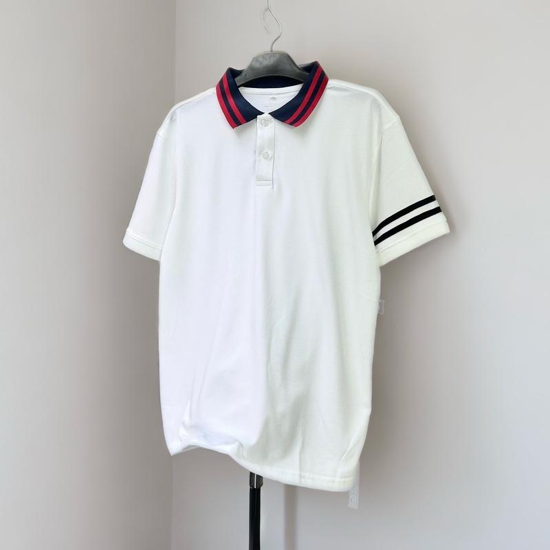 POWAY Áo Thun Polo Nam Nữ Dệt Viền Tay Chất Poly Cá Sấu Dày Dặn Mềm Mại Co Giãn Thoáng Khí Form Vừa Vặn Sang Trọng  Menswear Ngắn Tay Tay Ngắn Có Cổ Cộc Tay Shirt Jean