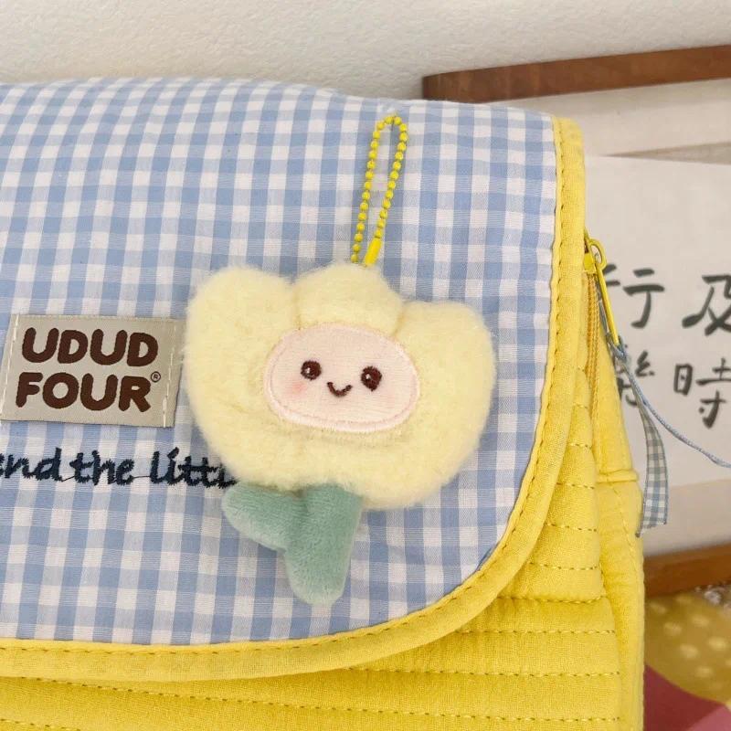 Product Introduction of Plush Keychain Kawaii Cartoon Tulip Soft Stuffed Flower Dolls Bag Pendant Decoration Car Keyring Accessories Bag decoration accessories 11