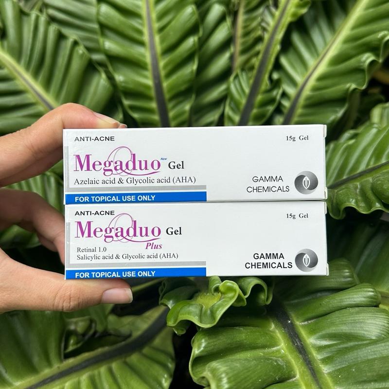 Gel dưỡng hỗ trợ cải thiện mụn Megaduo 15gram- Bản thường và bản plus Skincare kem mụ thuốc trị