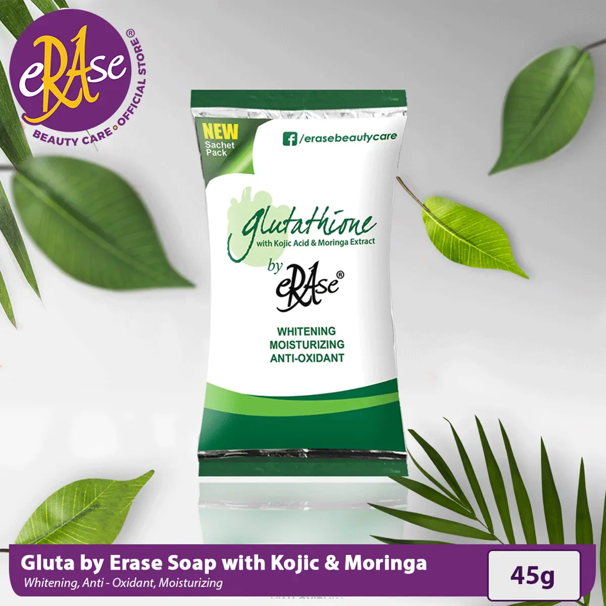 erase glutathione soap Kojic san sakura by : Bundle of 4 Erase Glutathione
