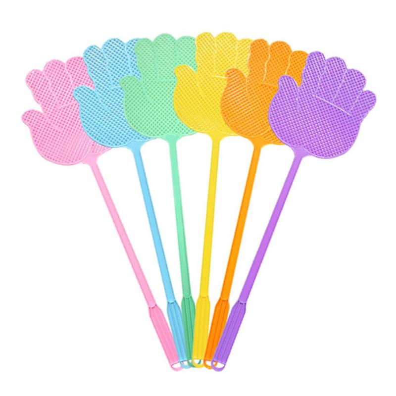 Product Introduction of 1/6 Creative Palm Fly Swatter Manual Model Plastic Fly Swatter Mosquito Swatter Lengthened Thickened Large Anti-mosquito Swatters 15