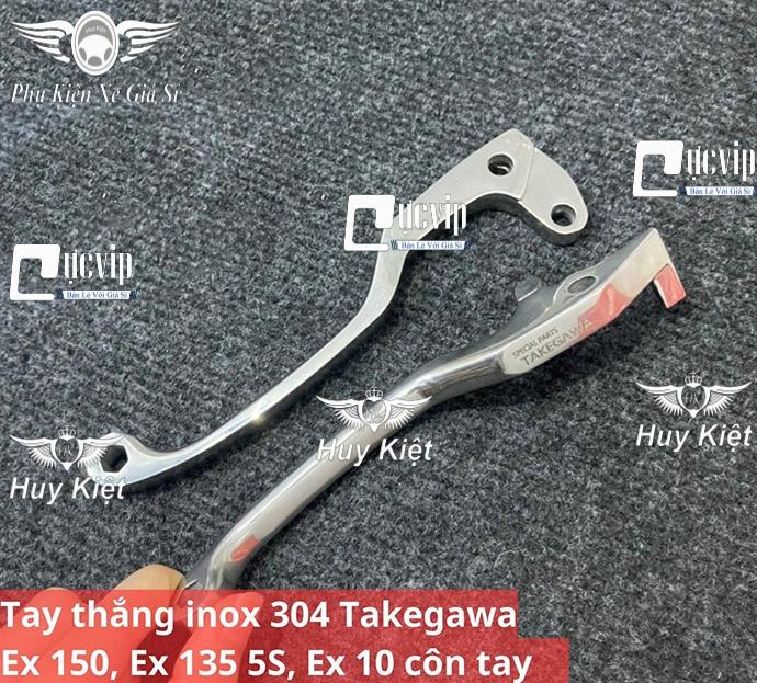 Cặp Tay Thắng Exciter 135, 150, Exciter 155 Inox 304 Đúc Đặc Nguyên Khối Xịn Sò MS6093