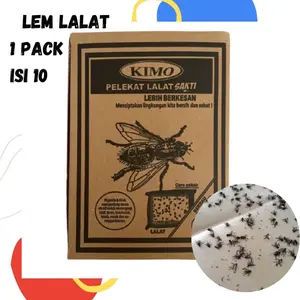 (SP) LEM LALAT KERTAS ISI 10 LEMBAR (1PACK) PERANGKAP PENGUSIR/PENGHILANG/PELEKAT LALAT KIMO/PAGODA MURAH