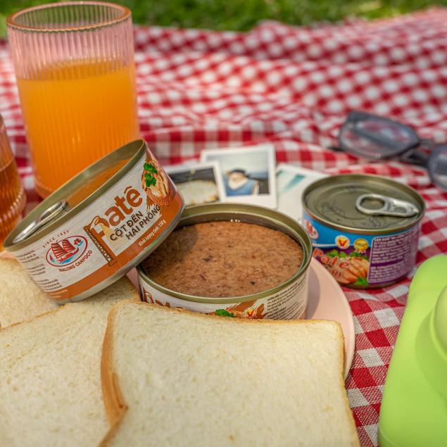 PATE CỘT ĐÈN HẢI PHÒNG LOẠI TO 150G -PATE ĂN VỚI BÁNH MÌ/ CƠM/ XÔI ĐỀU NGON VÀ TIỆN LỢI - COTDENFOOD Chua 3