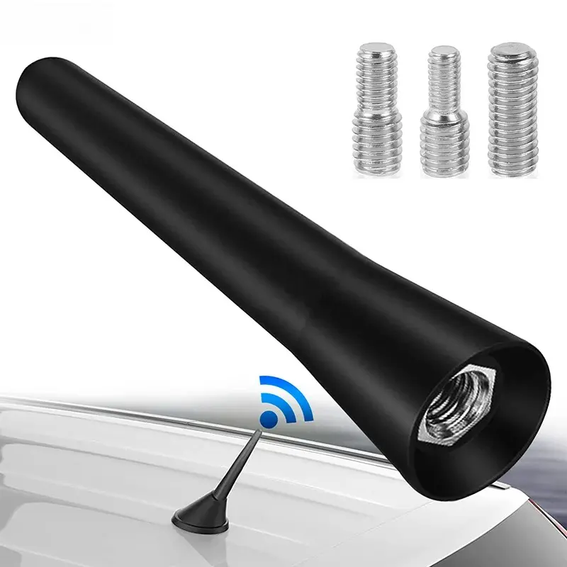 High quality  Car Radio Accessories Roof Mount FM AM DAB Black 5cm/9cm Length Auto Universal with Screws Car Antenna Mini Short Vehicle Accessories