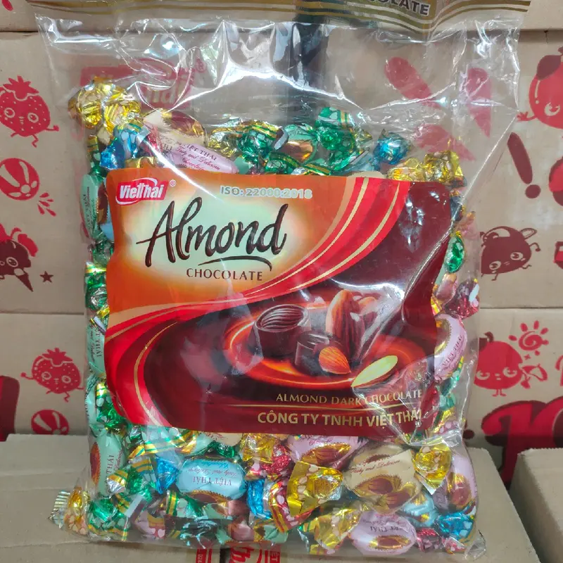 Socola nhân HẠNH NHÂN Việt Thái (DATE MỚI) Snack Ăn Vặt Sô Cô La almond 4