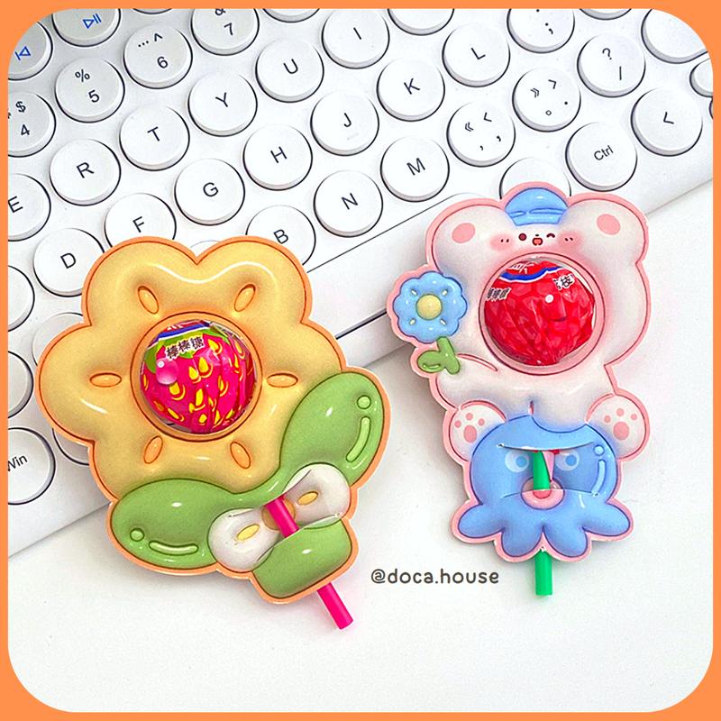 Set 15-30 Giấy Gói Trang Trí Kẹo Mút In 2 Mặt Hoạ Tiết 3D Hoạt Hình Dễ Thương Làm Quà Tặng Crush Người Thương Siêu Đáng Yêu 6