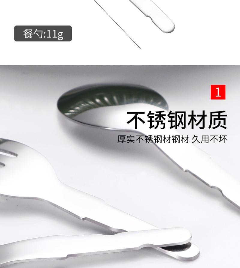 Product Introduction of Factory Customized Child's Spoon and Fork Stainless Steel Hardware Insert Plastic Handle Semi-Finished Bright Tableware Accessories Customized 3