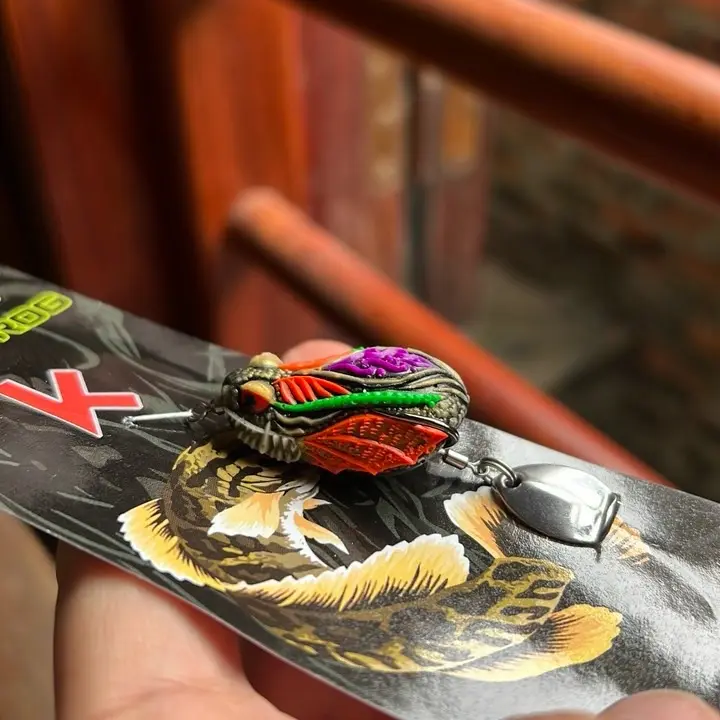 Mồinhái hơi toman ve sầu thái lan kích thước 3,5cm nặng 7g. action - nổi. Câu Cá 2