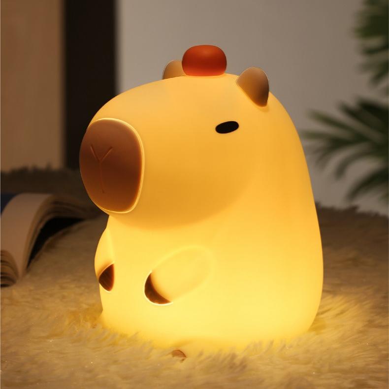  Đèn Ngủ Capybara Dễ Thương Đèn Led Đầu Giường Đèn Ngủ Hoạt Hình Trẻ Em Quà Tặng Sinh Nhật Sáng Tạo Thích Hợp Làm Quà Ngày Lễ Tình Nhân FPH 
