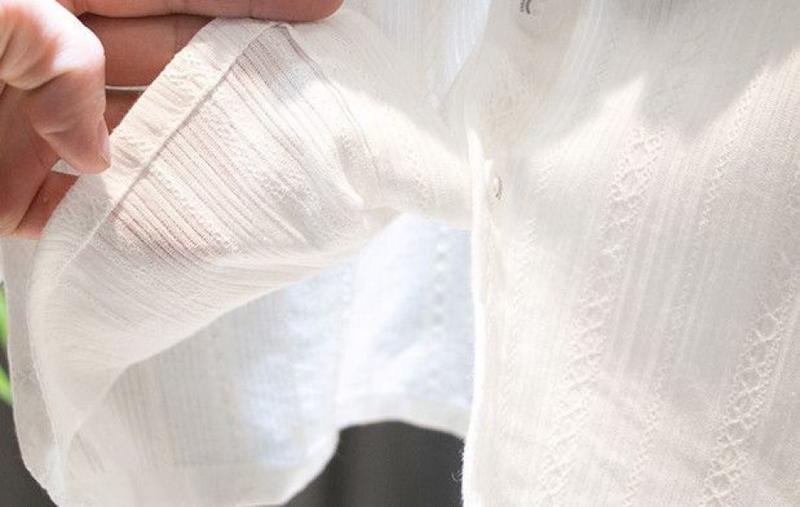 Product Introduction of Áo Sơ Mi Cổ Búp Bê Ren Phong Cách Hàn Quốc Cho Bé Gái, Hàng Mới Về Mùa Xuân Và Mùa Thu 2024, Áo Cardigan Mặc Trong Màu Trắng Cho Em Bé, Áo Dài Tay 8
