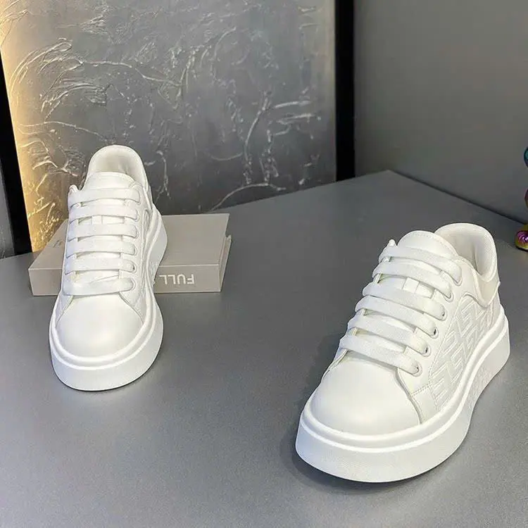 Giày Nam Màu Trắng - Giày Sneaker Kiểu Dáng Trẻ Trung LDW-303, Mẫu Mới Hot Trend 2025 Shoes Cao Su Đế Bằng không có khỏe mạnh 2