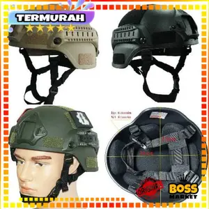 Helm tactical / helm tactical army / helm tactical hitam / helm airsoft gun Paintball - MICH2000 - TaffSPORT Outdoor