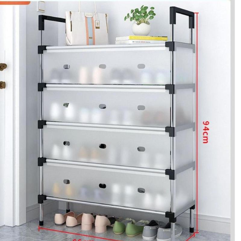 Kệ Inox 4 5 Tầng Có Vách Ngăn Chắn Bụi 3 CHIỀU Giá Inox Giày Dép 5 Tầng Có Nắp Đậy Tủ Giày Thế Hệ Mới Kitchen đựng đồ sơ sinh kệ giày dép kegi ay4 kệ kệ để