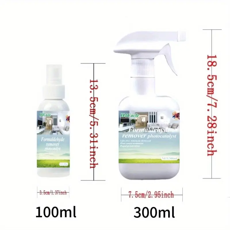 Multipurpose Formaldehyde Remover, 1 Count Household & Car Air Purifier Spray, Formaldehyde Remover for New House, Bedroom, Sofa, Plastic Interior 1