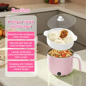 [COD] KUUGOO Panci Listrik WB5502 450watt panci listrik serbaguna 18cm Kabel